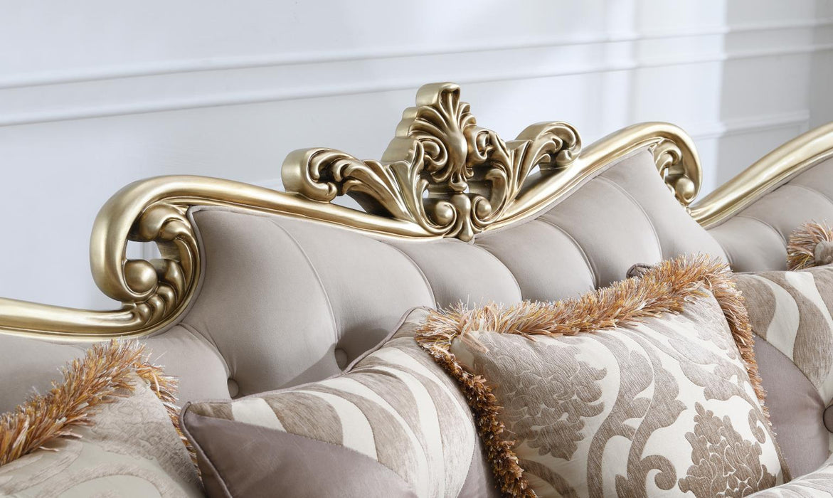 U199 - Traditional Loveseat - Beige