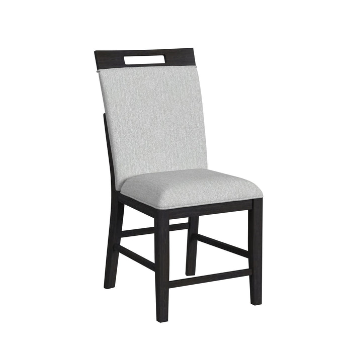 Transcend - Counter Side Chair (Set of 2) - Charcoal - Stylish Home Furniture