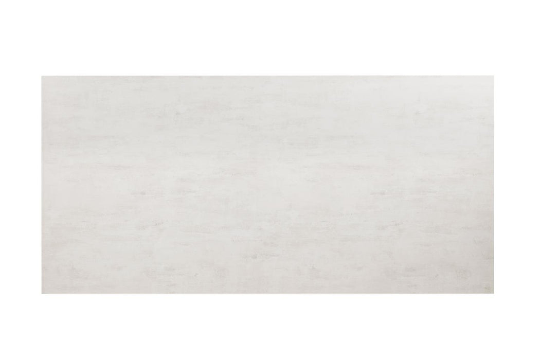 D120 - Melamin Rectangular Dining Table - Black / Ivory