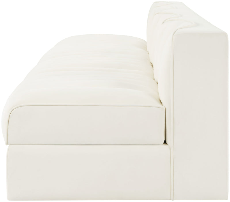 Rummi - Armless Velvet Performance Fabric Upholstered 4 Piece Modular Sofa - Stylish Home Furniture