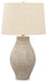 Layal - Paper Table Lamp  - Beige - Stylish Home Furniture