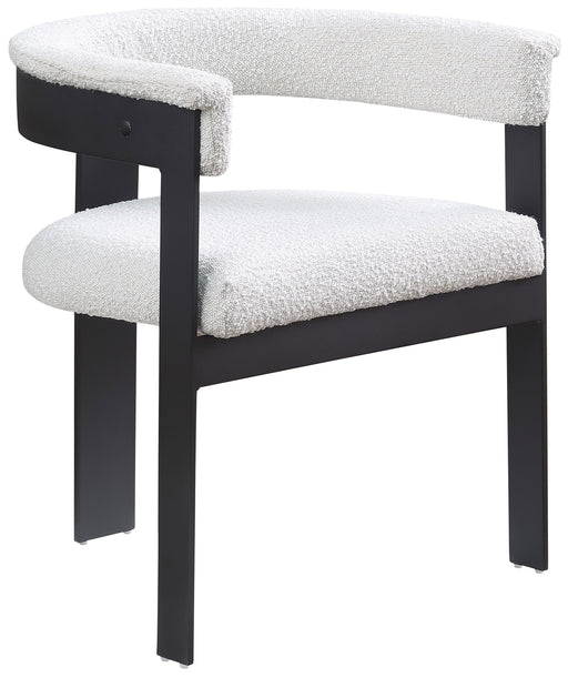 Romeo - Boucle Dining Chair With Black Base (Set of 2)