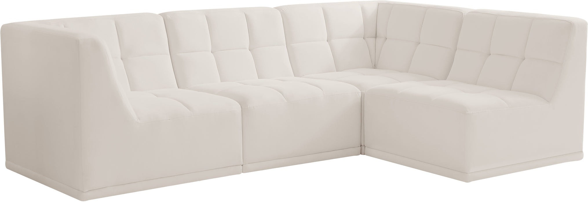 Relax - Modular Sectional 4 Piece - Cream