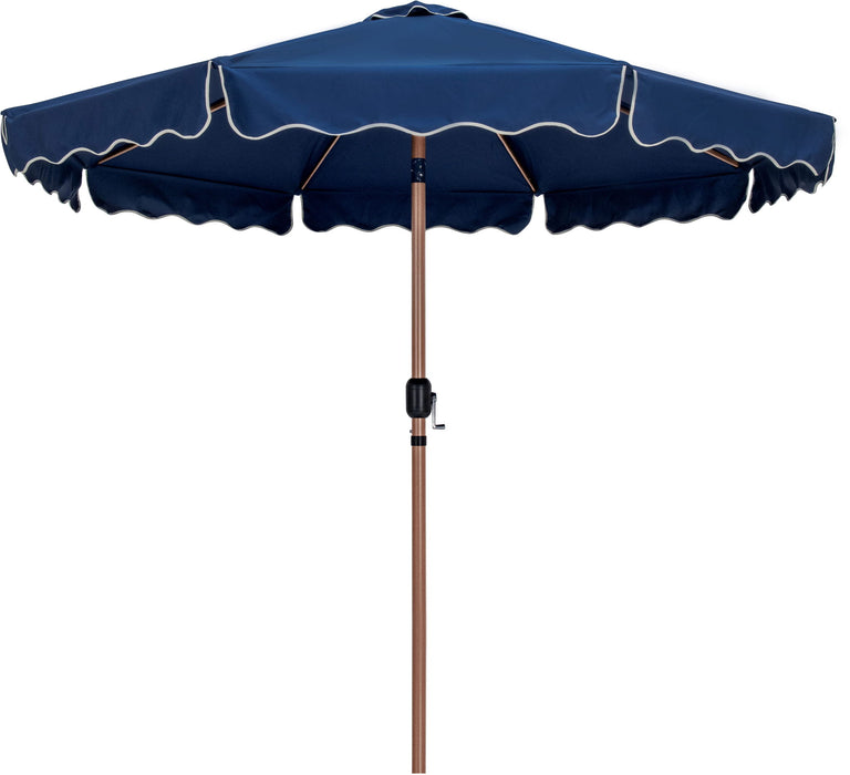 Amalfi - Aluminum Patio Umbrella - Black Base / Light Brown Pole - Stylish Home Furniture