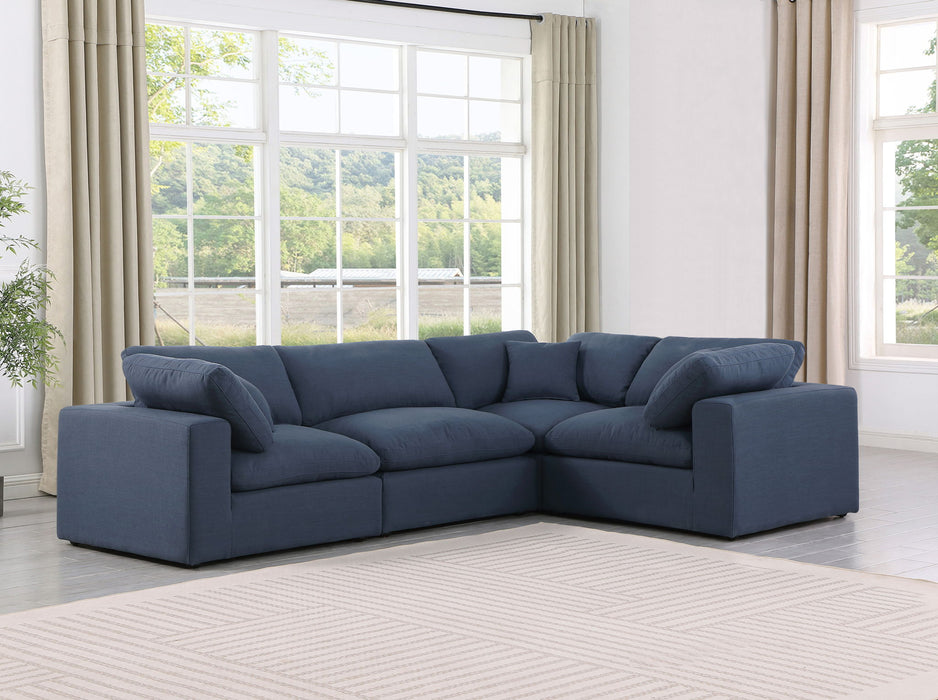 Comfy - 4 Piece Linen Fabric Modular Sectional - Stylish Home Furniture