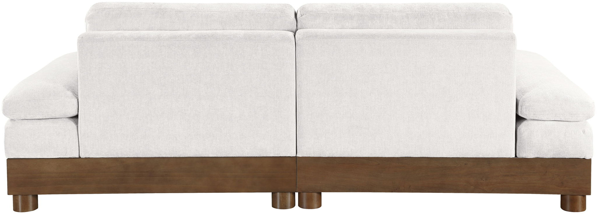 Turin - Chenille Fabric Upholstered Modular Sectional - Cream - Stylish Home Furniture