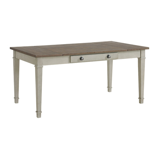 Farmington - Rectangular Dining Table - Medium Brown And Washed Stone - Stylish Home Furniture