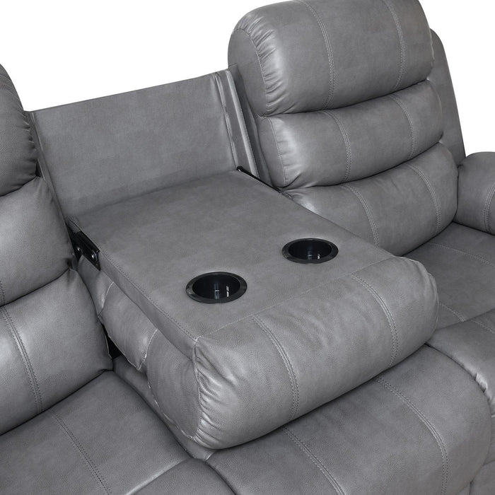 U156 - Motion LED Loveseat - Gray
