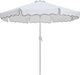 Amalfi - Aluminum Patio Umbrella - Black Base / White Pole - Stylish Home Furniture