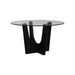 Oregon - Round Table With Glass Top - Stylish Home Furniture
