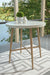 Seton Creek - Round Bar Table With Umbrella Option - Beige - Stylish Home Furniture