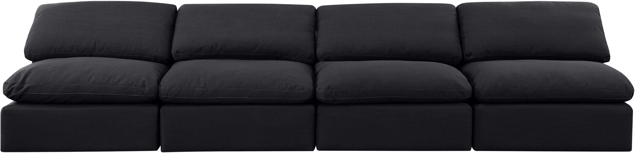 Indulge - Linen 4 Seat Modular Armless Sofa - Stylish Home Furniture
