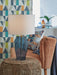 Tallow - Glass Table Lamp - Blue - Stylish Home Furniture