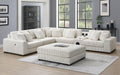 U244 - Ottoman - Ivory - Stylish Home Furniture