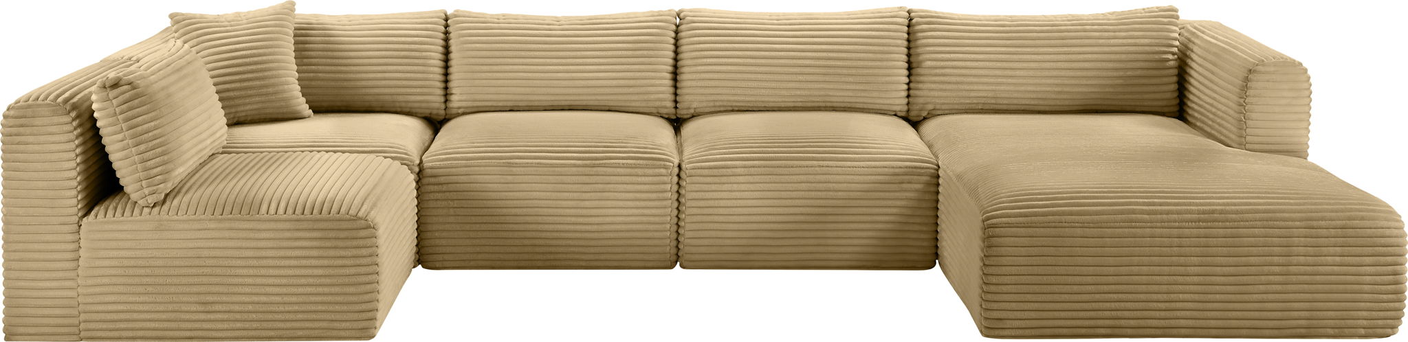 Shaggy - 5 Piece Modular U-Shaped Sectional