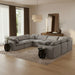 Indulge - Velvet 8 Piece Modular Sectional - Stylish Home Furniture