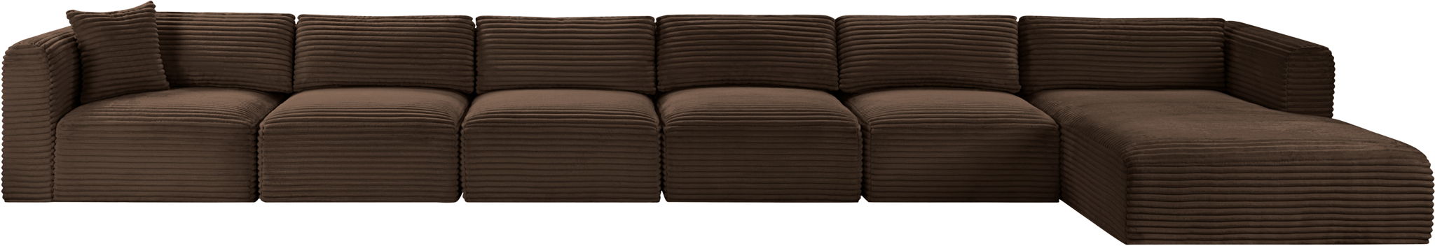 Shaggy - 6 Piece Modular Sectional With Chaise