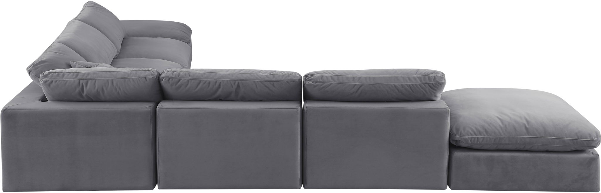 Comfy - 7 Piece Velvet Modular Corner Sectional