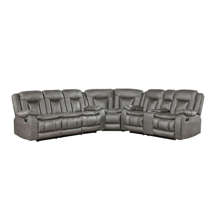 Morello - 3 Piece Manual Sofa/Loveseat/Wedge - Stylish Home Furniture