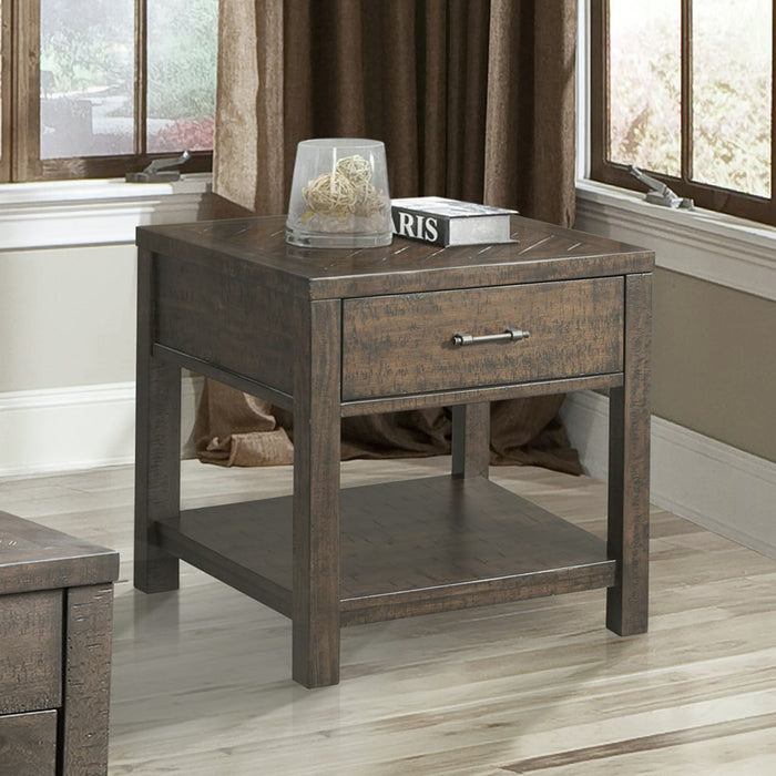Jax - End Table - Dark Walnut - Stylish Home Furniture