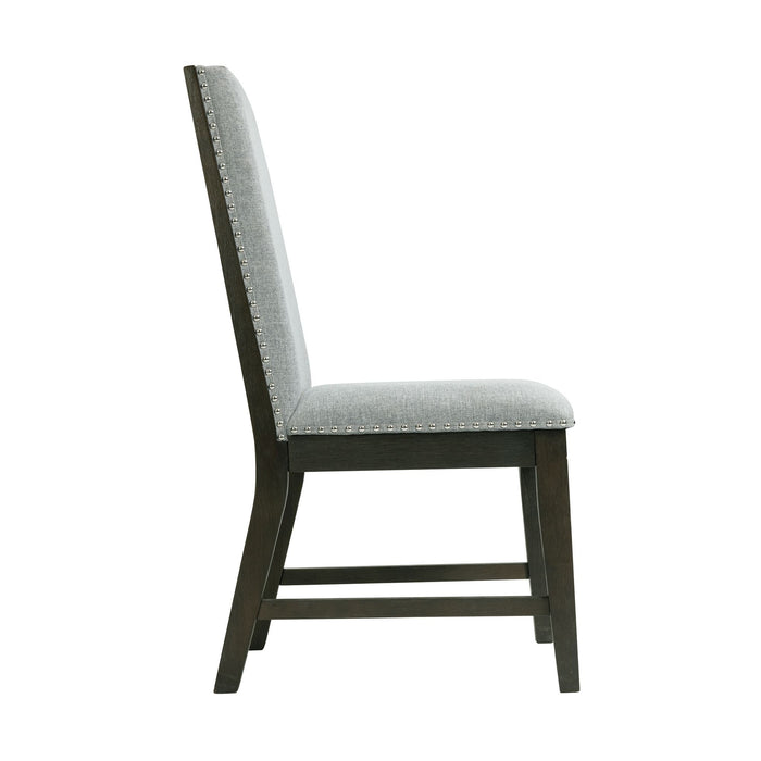 Donovan - Standard Height Side Chair (Set of 2) - Gray - Stylish Home Furniture