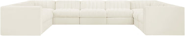 Rummi - Velvet Performance Fabric Upholstered 9 Piece Modular Sectional - Stylish Home Furniture