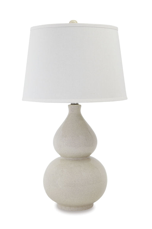 Saffi - Ceramic Table Lamp  - Cream - Stylish Home Furniture