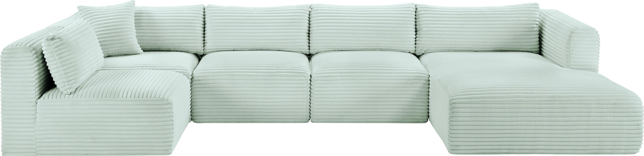 Shaggy - 5 Piece Modular U-Shaped Sectional