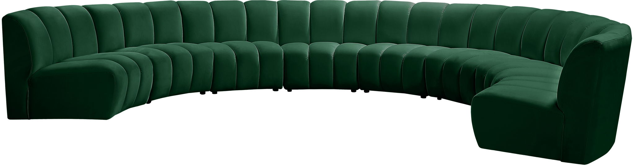Infinity - 8 Piece Velvet Modular Sectional