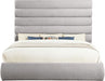 Adam - Boucle Fabric Bed With 70.5" Headboard - Stylish Home Furniture