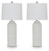 Vauville - Poly Table Lamp (Set of 2) - White - Stylish Home Furniture