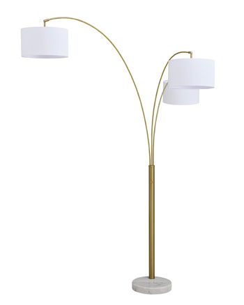 Valo - Metal Arc Lamp - Gold Finish - Stylish Home Furniture