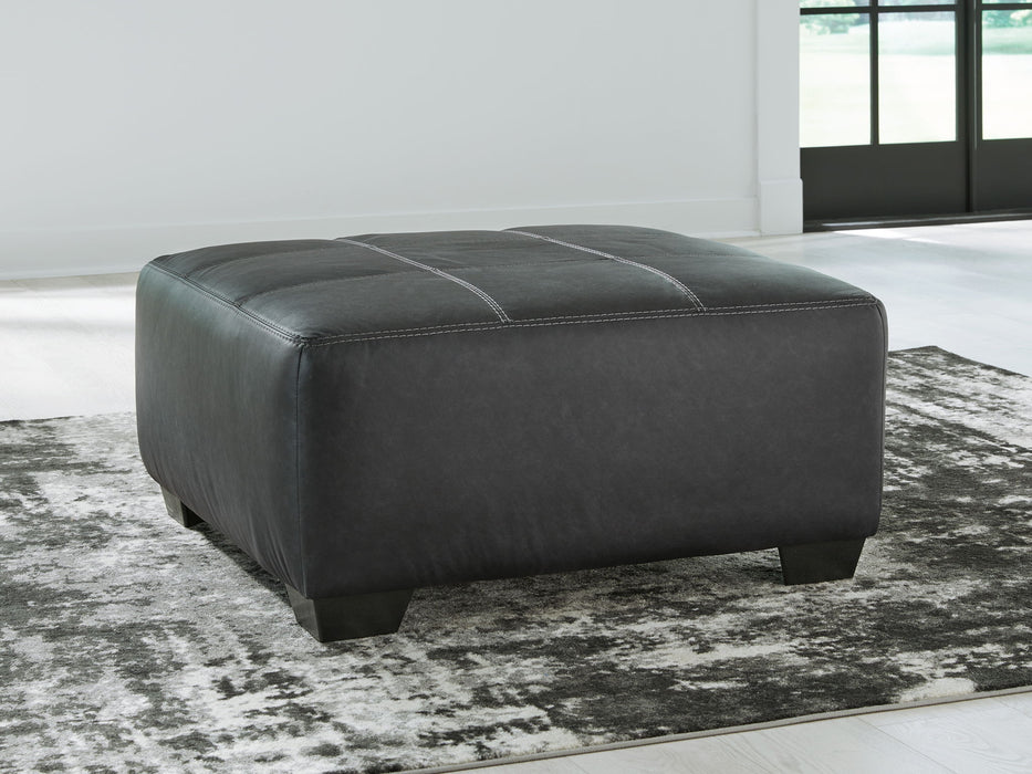 Brixley Pier - Oversized Accent Ottoman - Graphite - Stylish Home Furniture