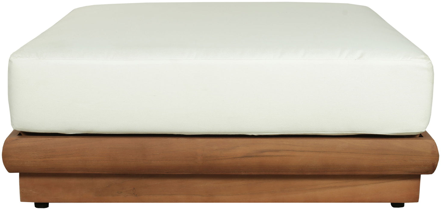 Mirella - Water Resistant Fabric Upholstered Outdoor Patio Modular Ottoman