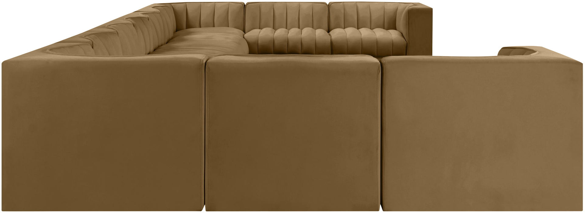Rummi - Velvet Performance Fabric Upholstered 11 Piece Modular Sectional - Stylish Home Furniture
