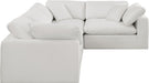 Comfy - 4 Piece Linen Fabric Modular Sectional - Stylish Home Furniture