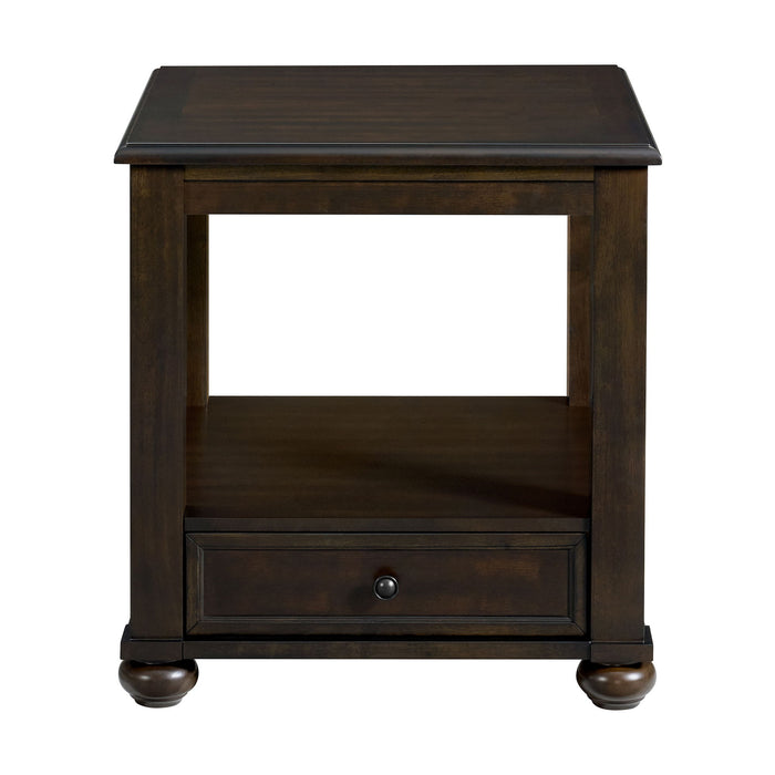 Wagner - End Table - Cherry - Stylish Home Furniture