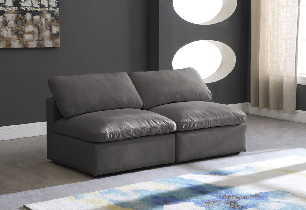 Plush - Modular Armless 2 Seat Sofa