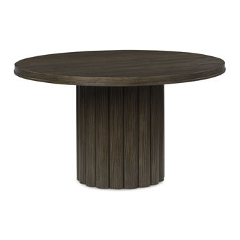 Radkin - Round Dining Room Table - Burnished Brown - Stylish Home Furniture