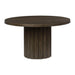 Radkin - Round Dining Room Table - Burnished Brown - Stylish Home Furniture