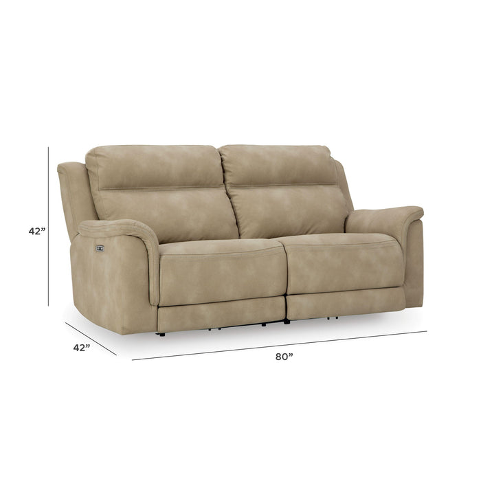 Next-Gen Durapella - 2 Seat PWR REC Sofa ADJ HDREST - Sand