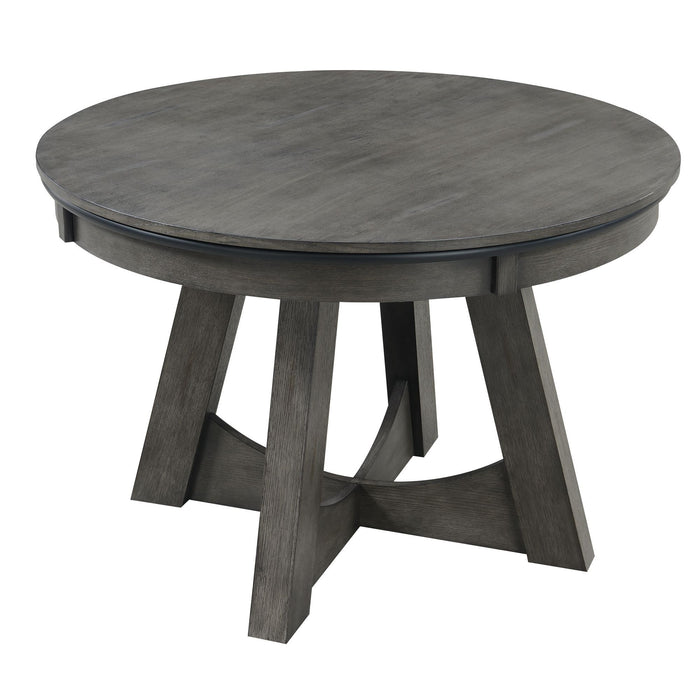 Prince - Round Game Table - Gray - Stylish Home Furniture