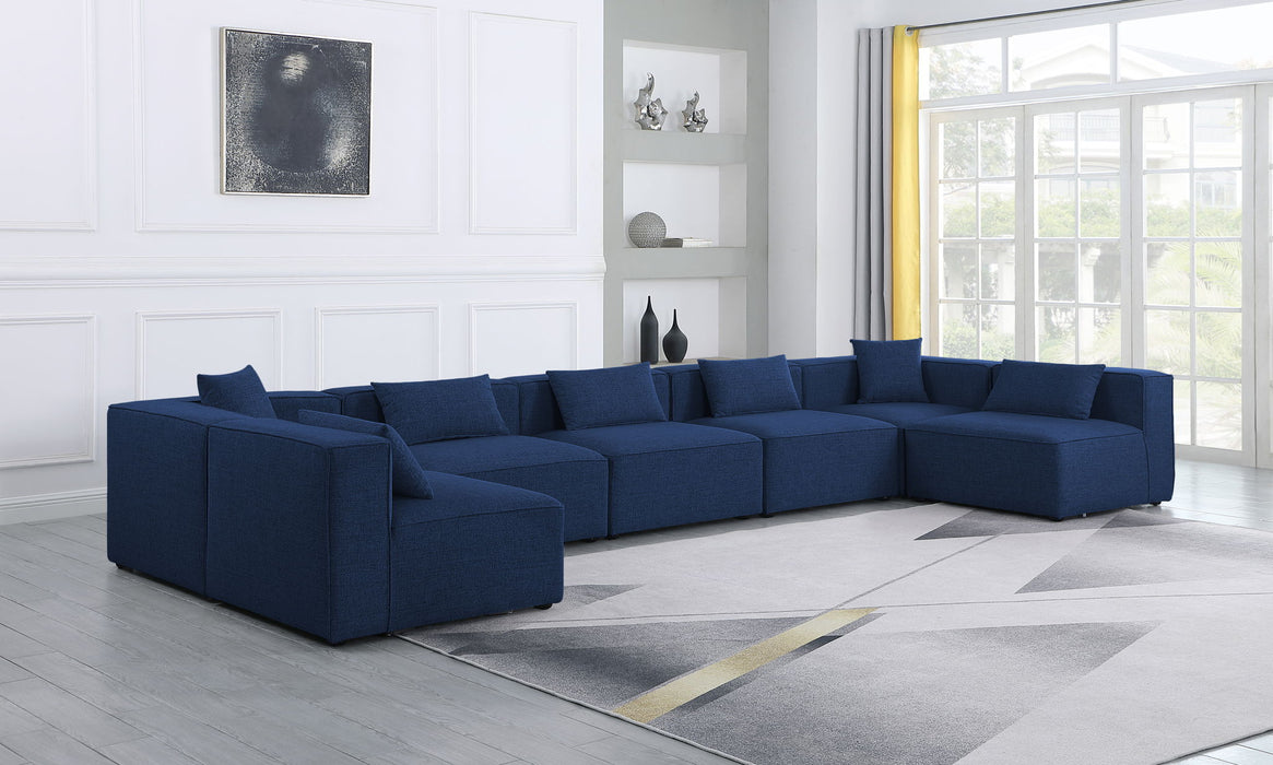 Cube - Linen 7 Piece Modular U-Shaped Sectional - Stylish Home Furniture