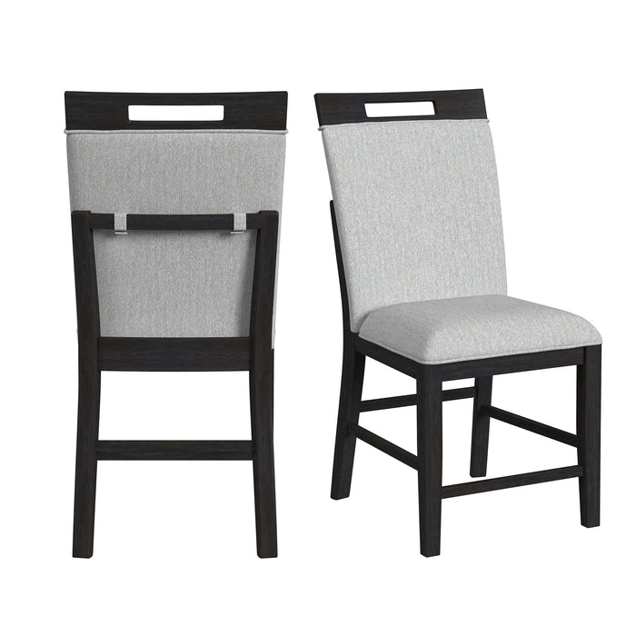 Transcend - Counter Side Chair (Set of 2) - Charcoal - Stylish Home Furniture