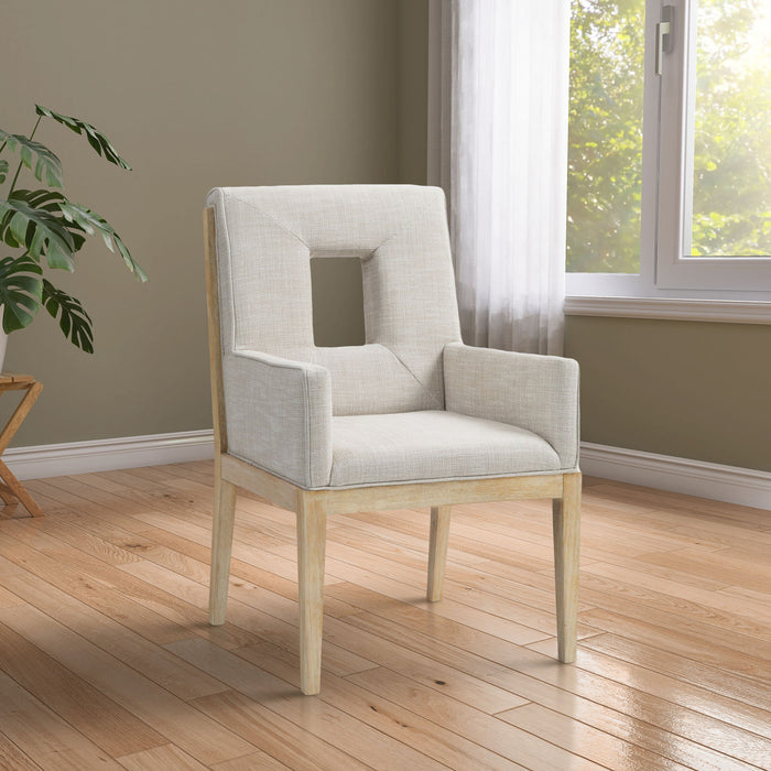Gwendolyn - Dining Arm Chair With Natural Frame