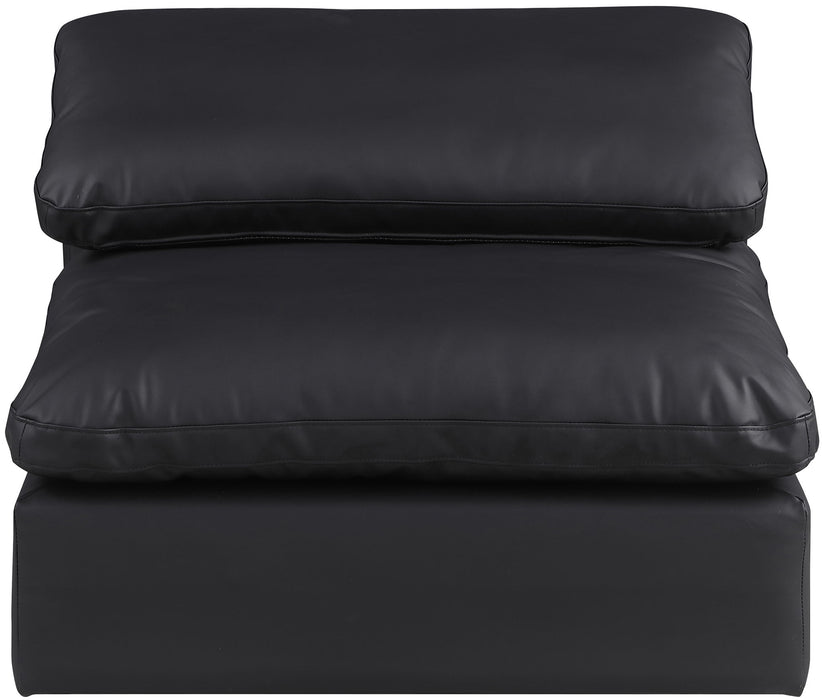 Comfy - Faux Leather Armless Chair