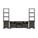 Park Ridge - 4 Piece Entertainment Unit With 71'' TV Console - Charcoal - Stylish Home Furniture