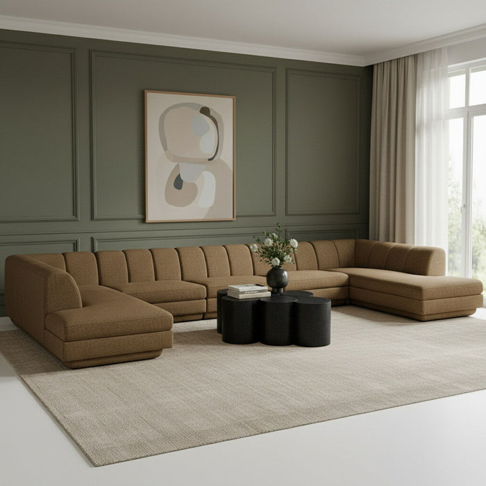Modari - Sectional - Brown - Stylish Home Furniture