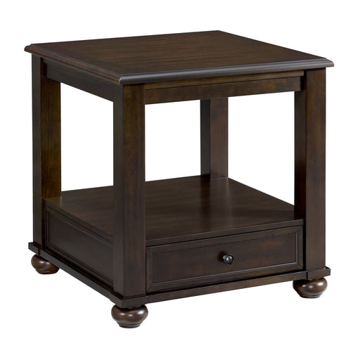 Wagner - End Table - Cherry - Stylish Home Furniture