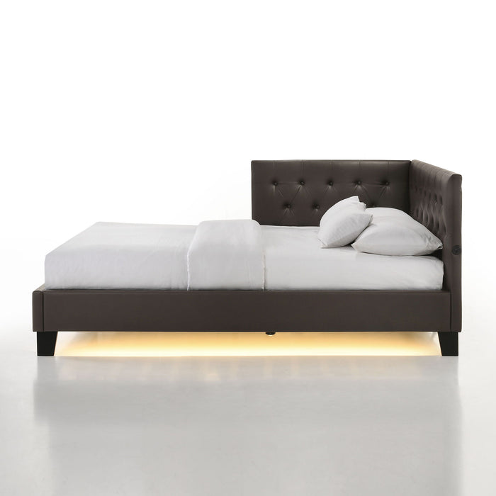 Julesburg - Corner PU Bed - Stylish Home Furniture